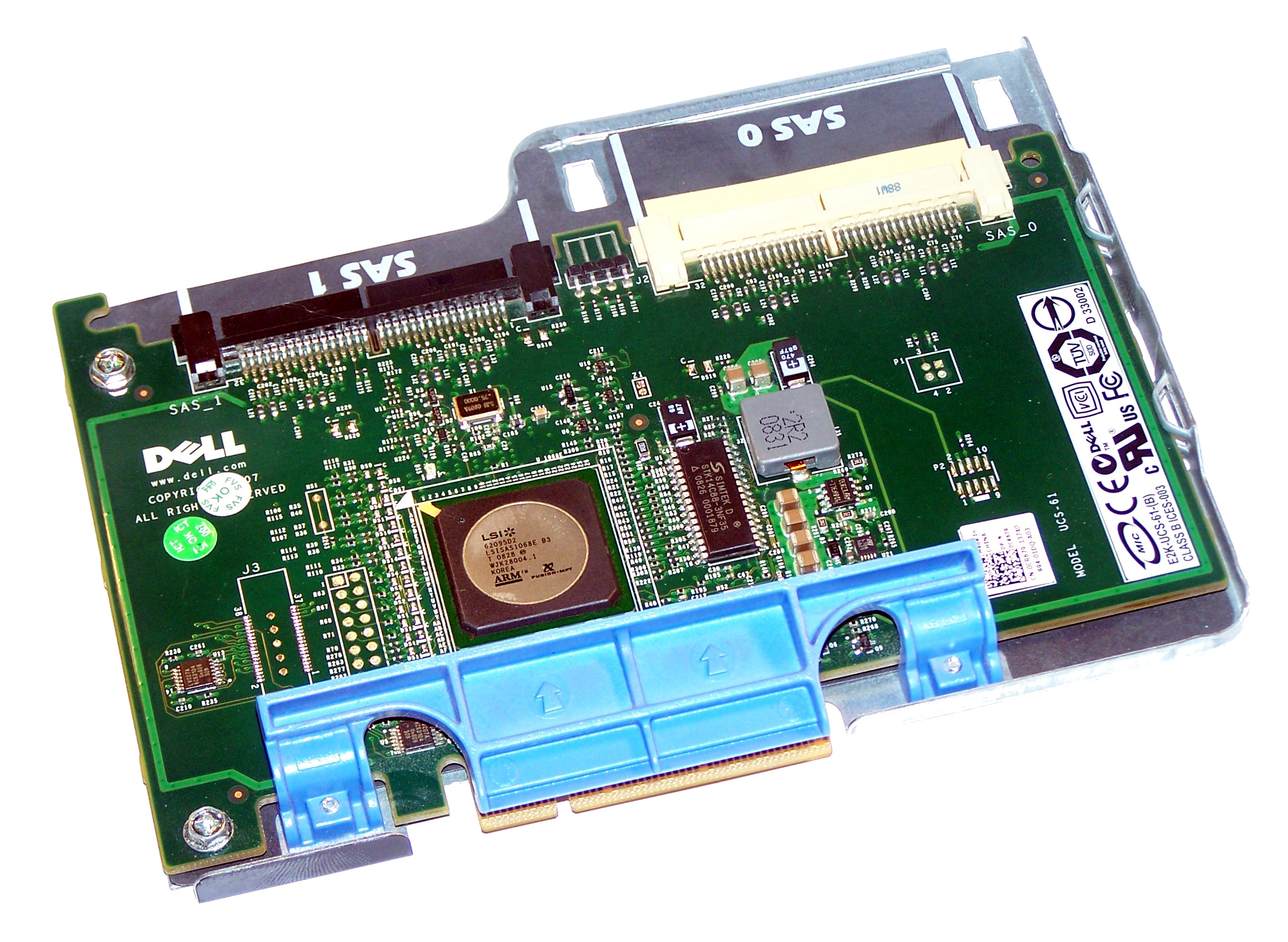CR679 Dell PowerEdge 1950 PCI-E PERC 6I Card No Cache RAID Controller