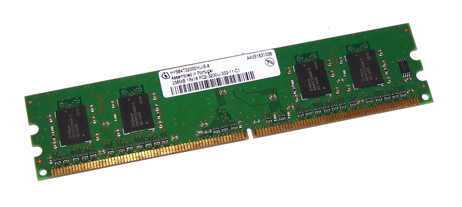 Infineon HYS64T32000HU-5-A 256 MB Memory Module - DDR2 - PC2-320