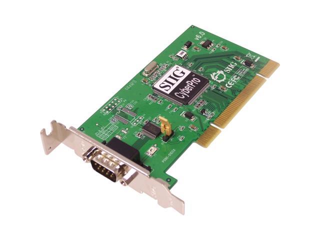 LP-P10011-S6 SIIG 1-port Universal PCI Serial Adapter 1 x 9-pin D