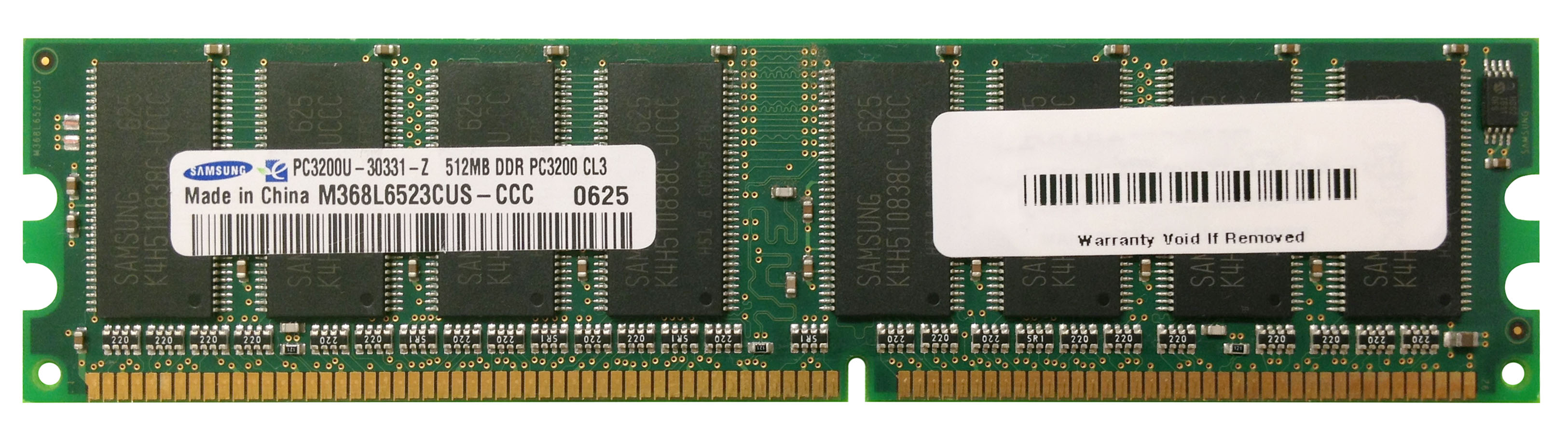 Memory 512Mb Ddr Pc3200 Cl3 Pc3200U-30331-Z M368L6523Cus-Ccc