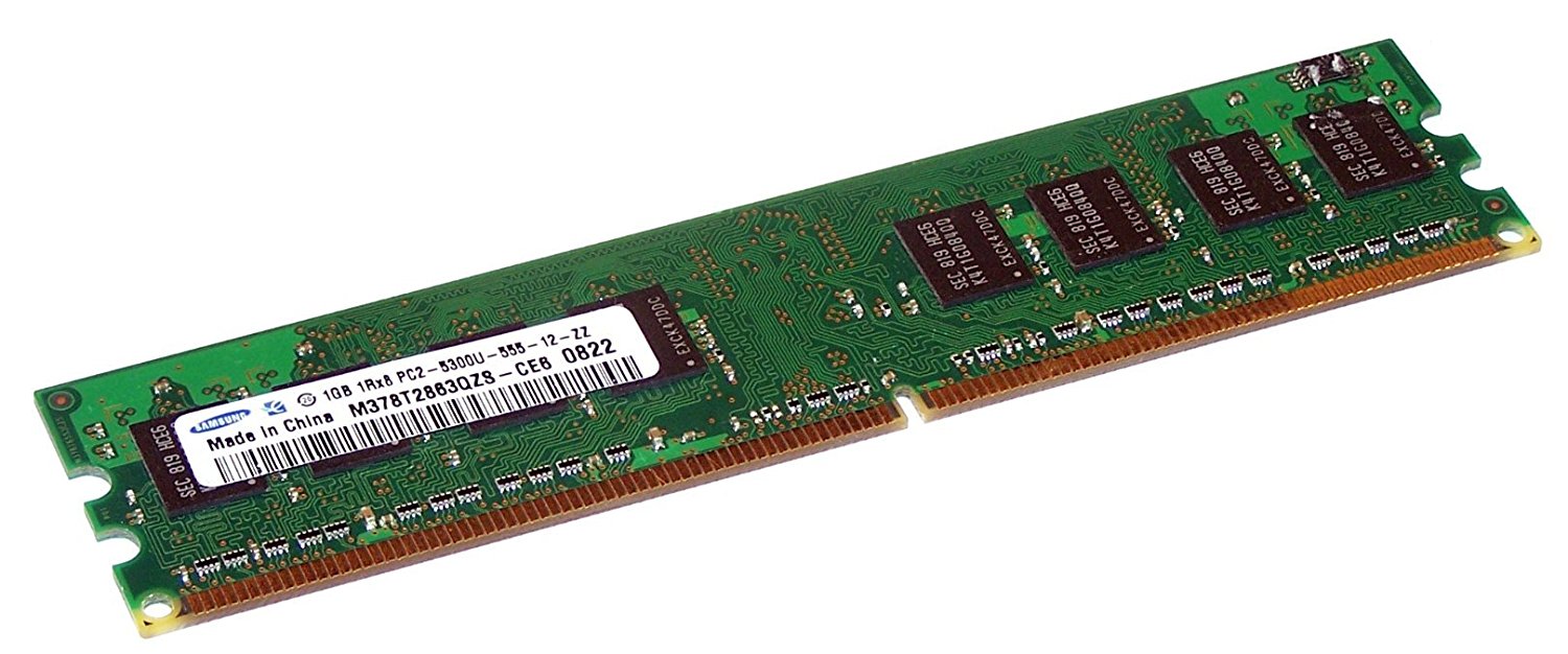 1GB DESKTOP DIMM DDR2 PC5300(667) UNBUF 1.8v 1RX8 240P 128MX64 128mX8 CL5 8