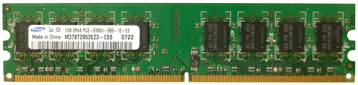 SAMSUNG MEM 1GB PC2-5300 DDR2 667MGHZ CL4 2RX8
