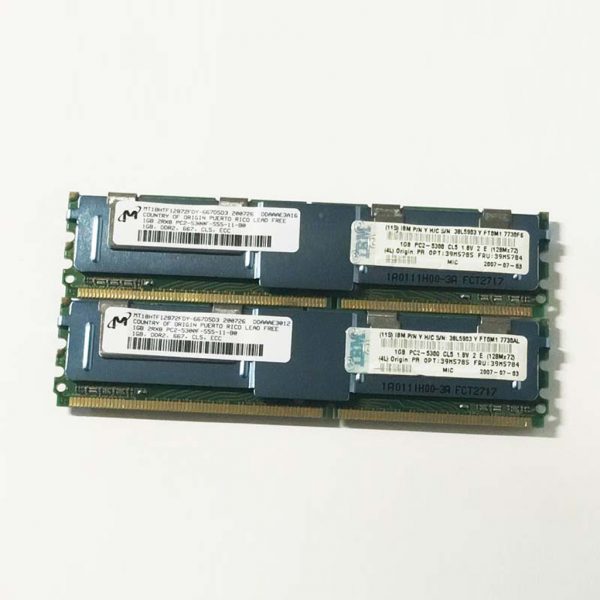 1GB 2Rx8 PC2 5300F 555 DDR 667 CL5 ECC