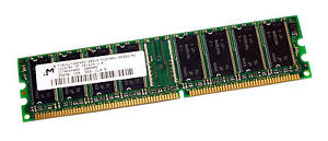 Micron MT8VDDT3264AG-335G4 (256MB DDR PC2700U 333MHz DIMM 184-pi