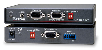 Extron P/2 DA2 PLUS Dual Output VGA/DVI Distribution Amplifier Splitter Amp
