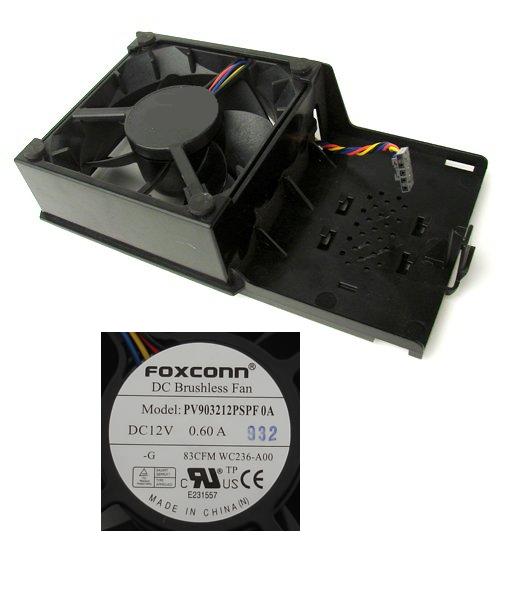 Foxconn PV903212PF0A fan DC12V 0.6A 5 pin 4 wire cable