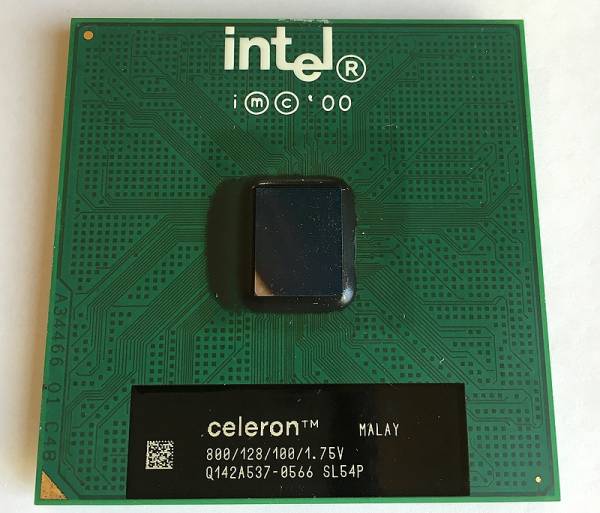 Intel Sl54P 800/128/100/1.75V Cpu Celeron 1Ghz