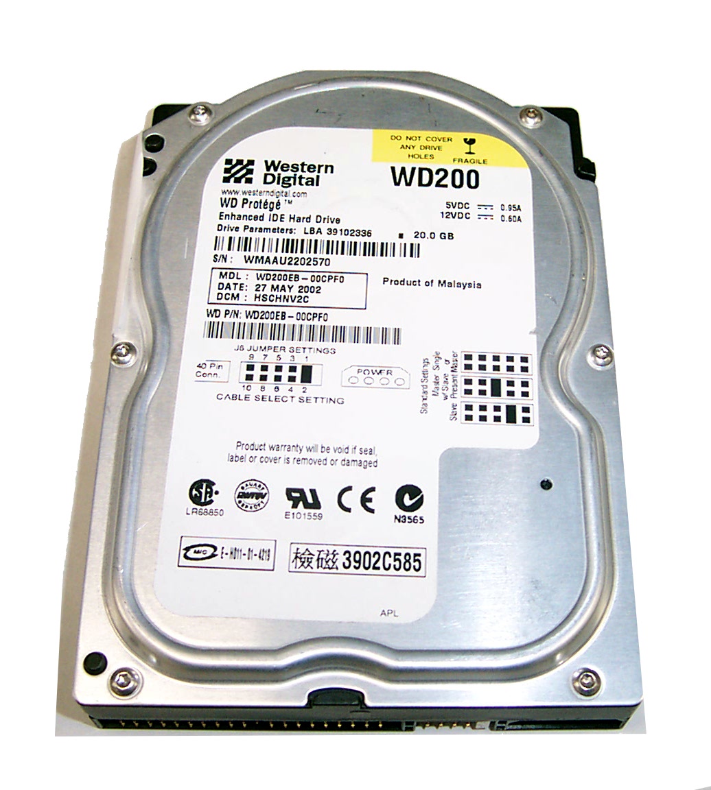 Western Digital 20GB IDE 5400rpm 3.5in HDD ( WD200EB-00CPF0 West