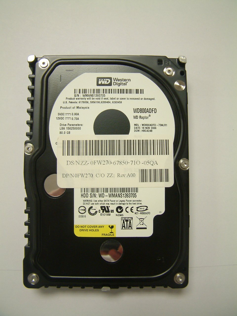 Western - Digital - WD800ADFD Hard Drive - 80GB - SATA