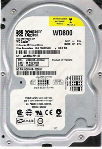 WD800BB-00DKA0 Western Digital Caviar 80GB 7200RPM 3.5